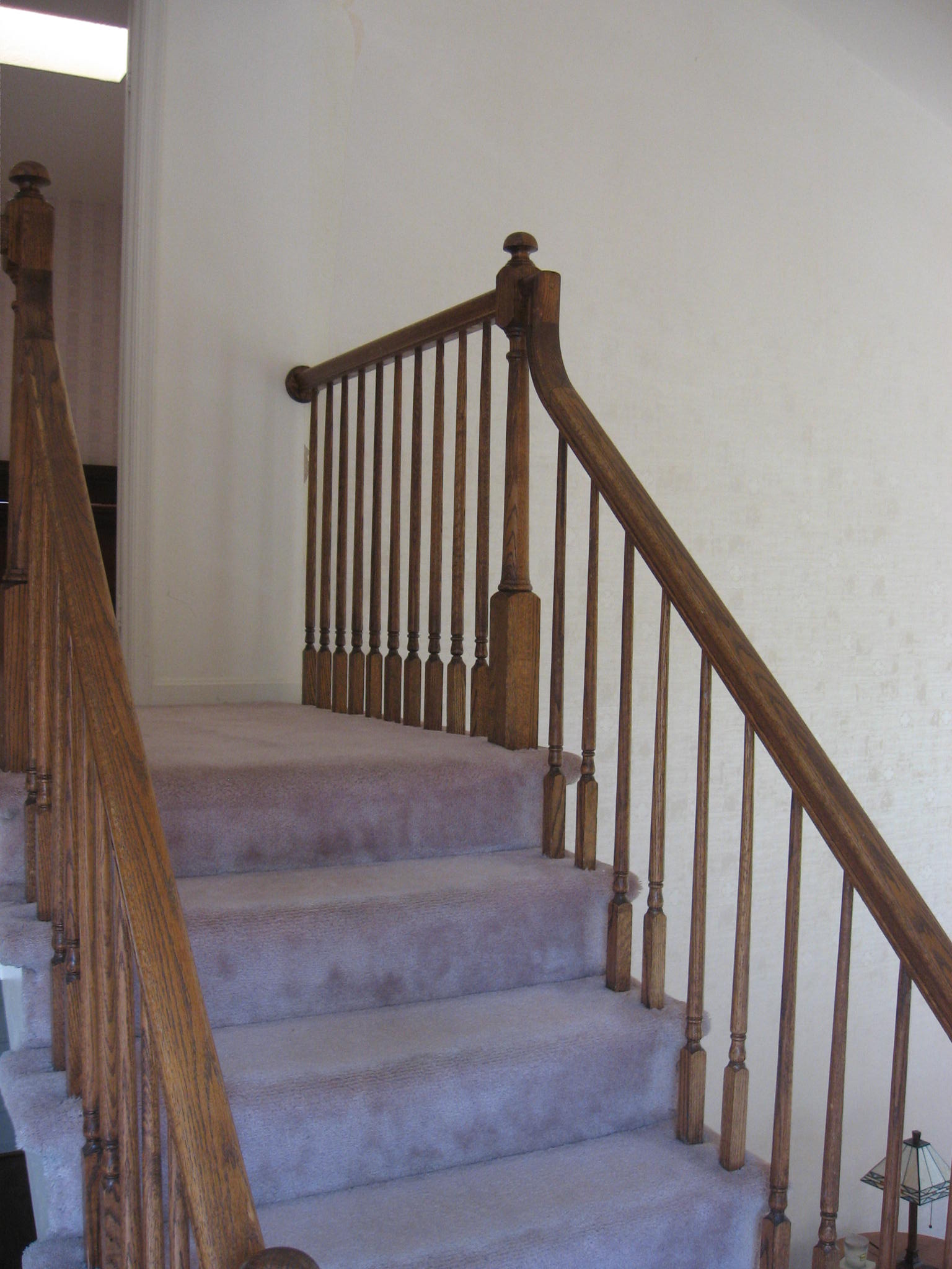 carpeted stair